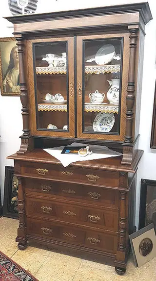 Aufsatzkommode um 1880 (AufSchr_Gr 004) – Antik Mitwitz