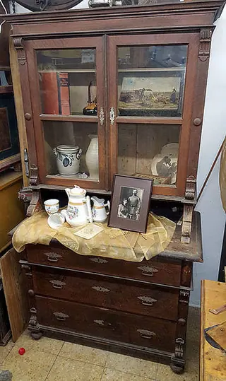 Gründerzeit Aufsatzkommode um 1880 (AufsKo_Gr 002) – Antik Mitwitz