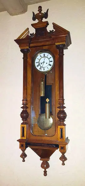 Gewichts Regulator um 1880 (Bilder_Uhr 002) – Antik Mitwitz