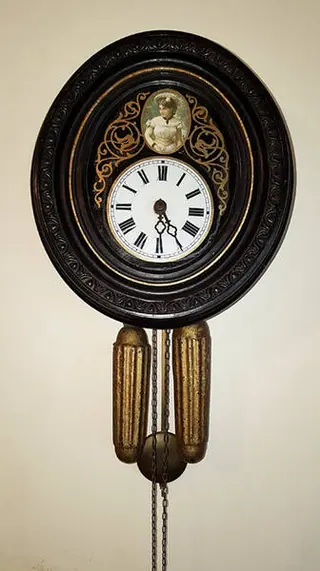 Wiener Bilderuhr um 1860 (Bilder_Uhr 003) – Antik Mitwitz