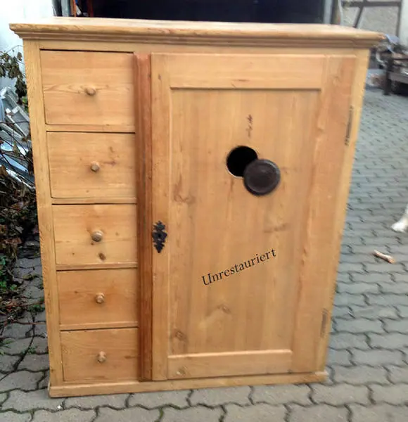 Brotschrank um 1830 (BrSchr_Bi 004) – Antik Mitwitz