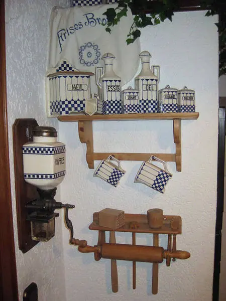 Küchen Deko von Wächtersbach um 1920 (Küchen Deko 001) – Antik Mitwitz
