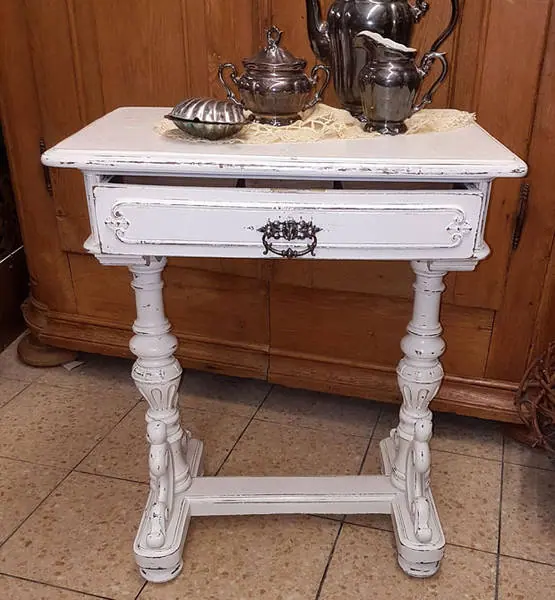 Gründerzeit Nähtisch um 1880 (NäTis_Shabby 001) – Antik Mitwitz