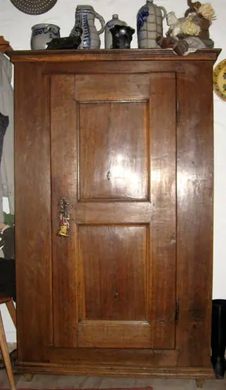 Fränkischer Schrank um 1800 (Schr_Bau 014) – Antik Mitwitz