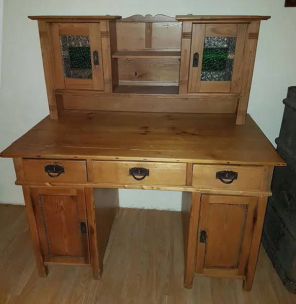 Gründerzeit Schreibtisch um 1880 (SchrTi_1900 001) – Antik Mitwitz