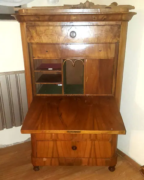 Standsekretär um 1860 (Sek_Bi 001) – Antik Mitwitz
