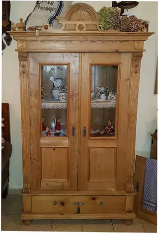 Gründerzeit Vitrine um 1880 (Vit_Gr 002) – Antik Mitwitz