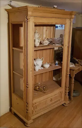 Gründerzeit Vitrine um 1880 (Vit_Gr 004) – Antik Mitwitz