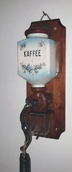 Max Rösler Kaffeemühle um 1920 (Wa_Kaf Roe 005) – Antik Mitwitz