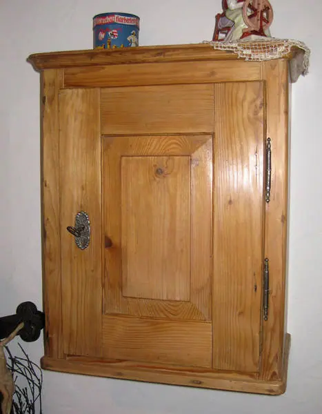 Wandschränkchen um 1850 (WanSchr_Bau 001) – Antik Mitwitz